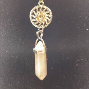 22” Rose Quartz Sacred Sun Necklace